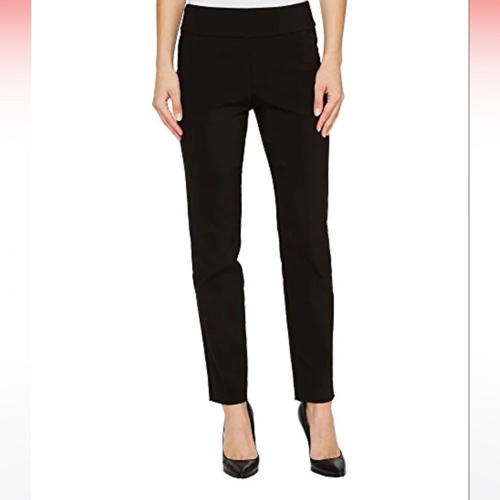 Krazy Larry Pull On Black Cropped Dress Pants Size 8